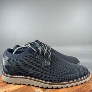 J Murphy Duncan Mens Navy Knit Oxford Dress Shoes Casual Comfort Size 9.5M